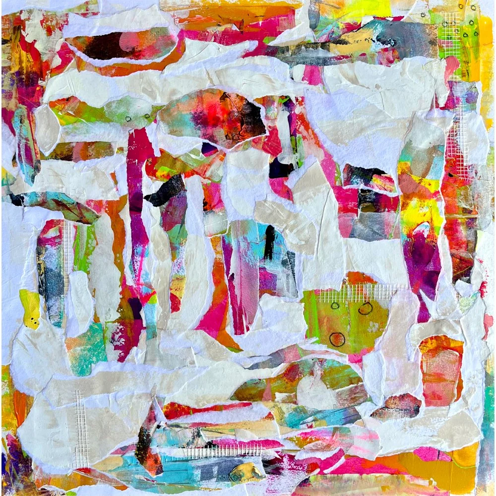 I See A Robot Original Mixed Media Collage Art — Kathleen Tennant